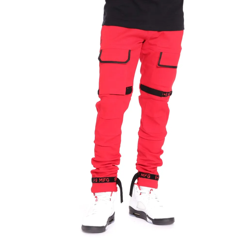 Strapped Up Utility Pant Red