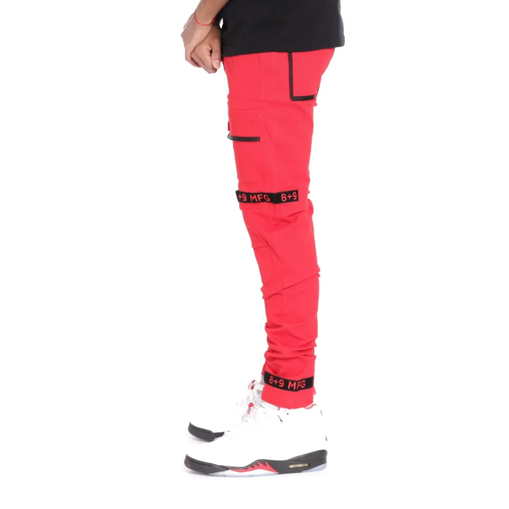 Strapped Up Utility Pant Red