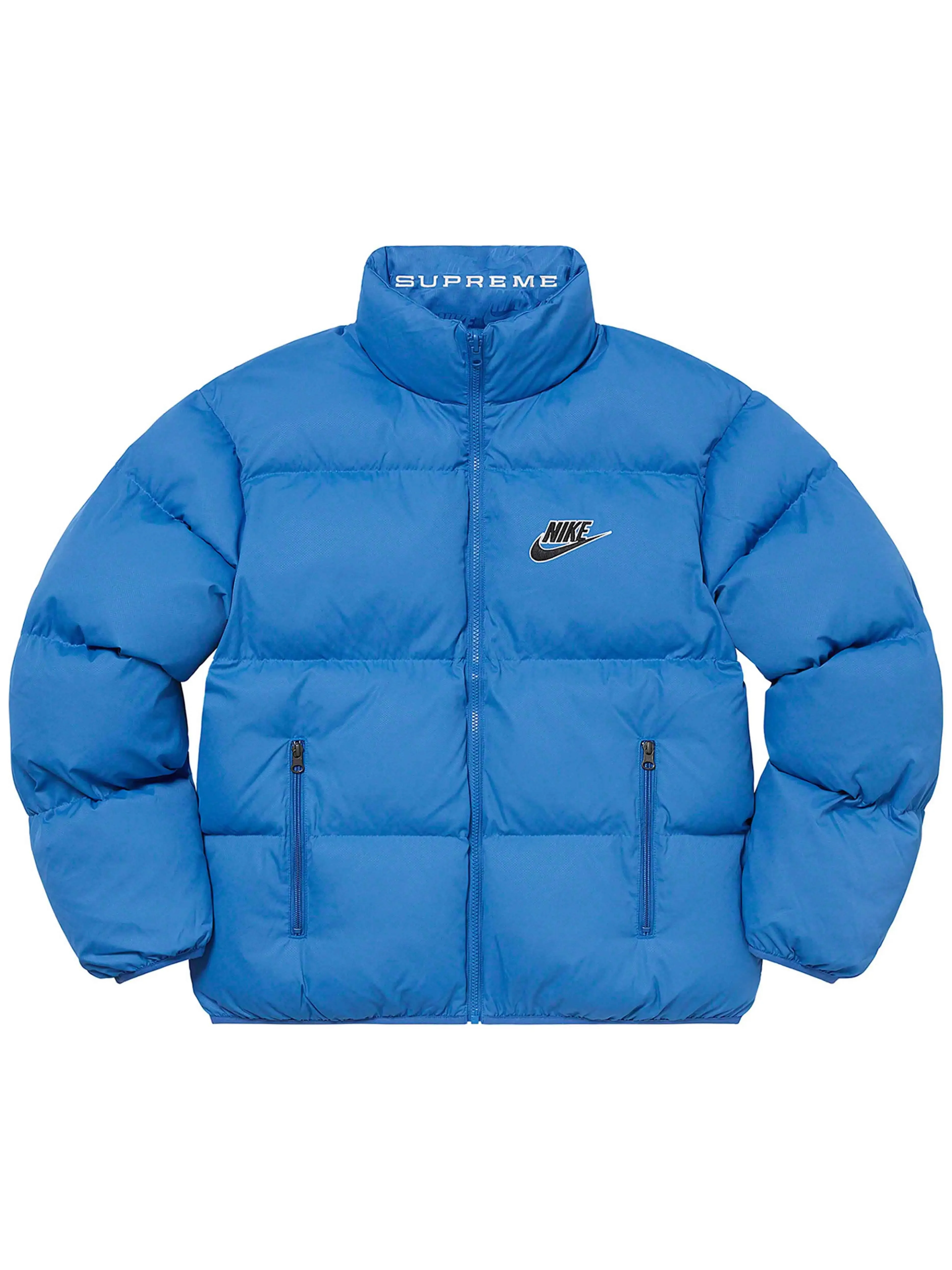 Supreme X Nike Reversible Puffer Jacket Blue [SS21]