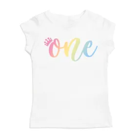 Sweet Wink Girls White BIRTHDAY AGE S/S Shirt - One to Three