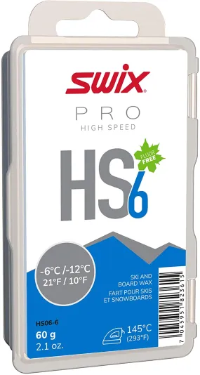 Swix HS6 60g Wax - Blue - 2025