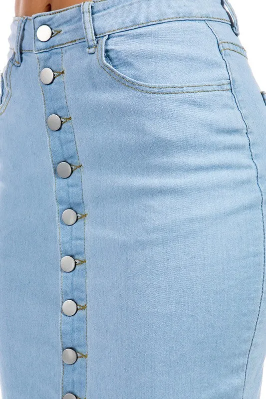 TEEK - LIGHT BLUE DENIM SKIRTS