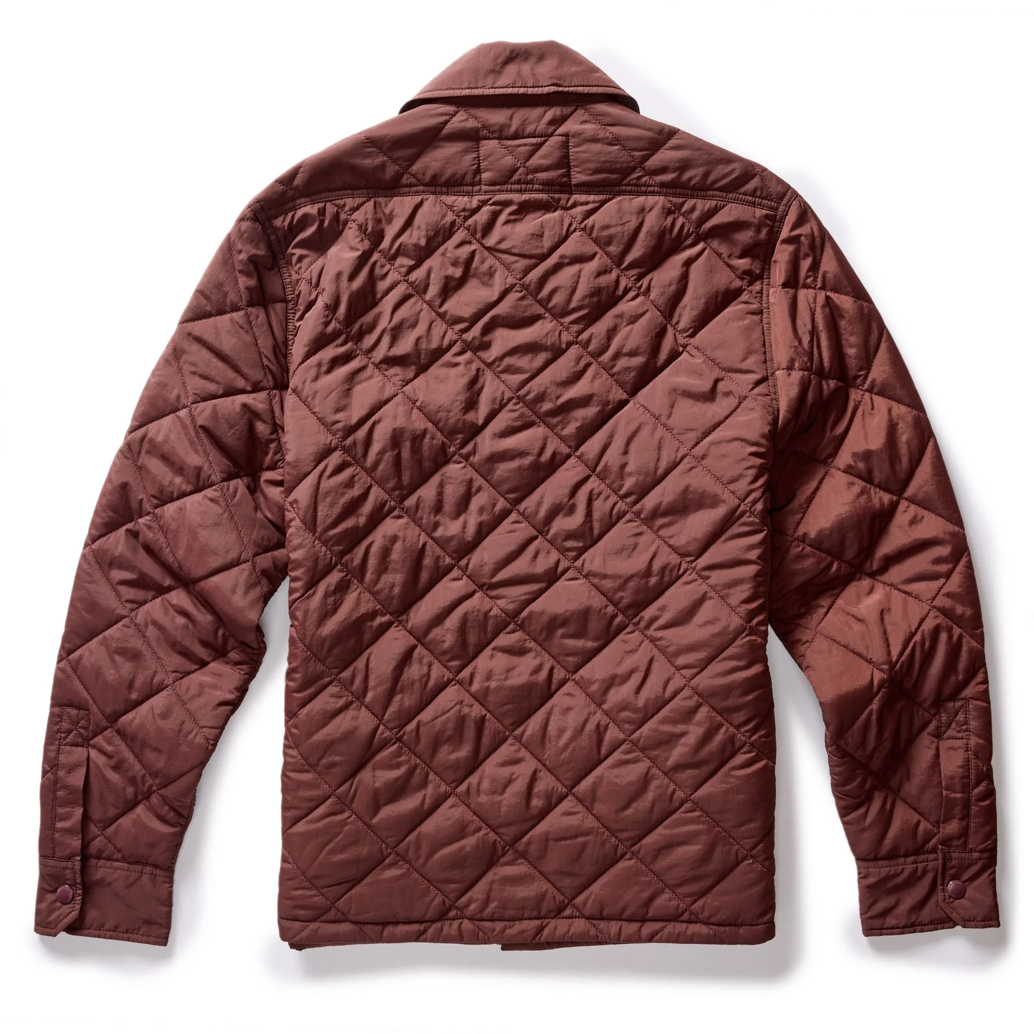 The Miller Shirt Jacket in Burgundy