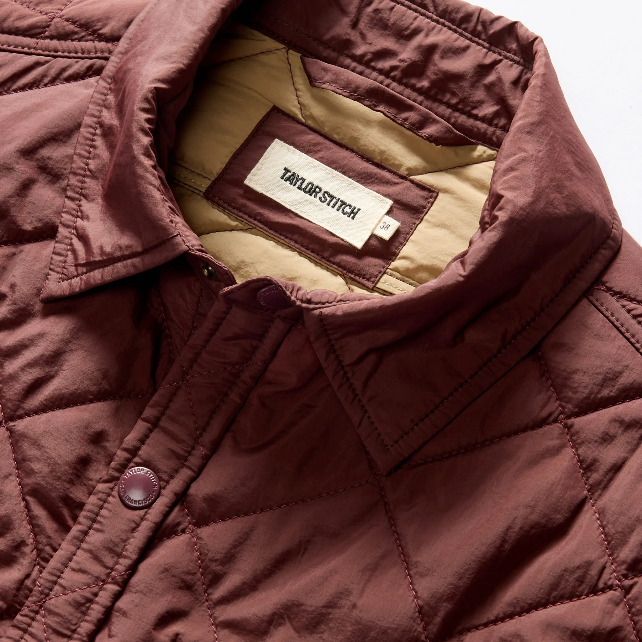 The Miller Shirt Jacket in Burgundy