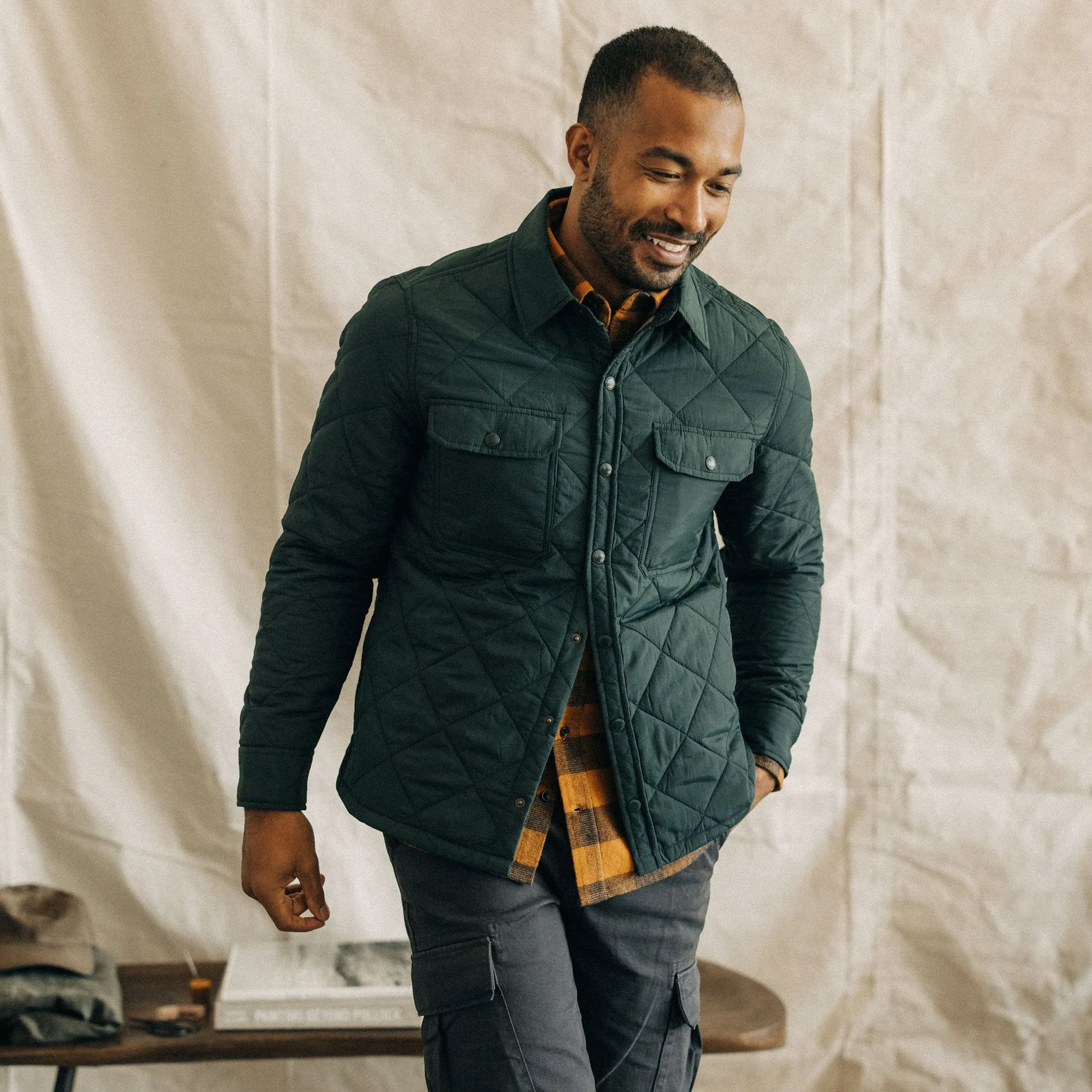 The Miller Shirt Jacket in Conifer