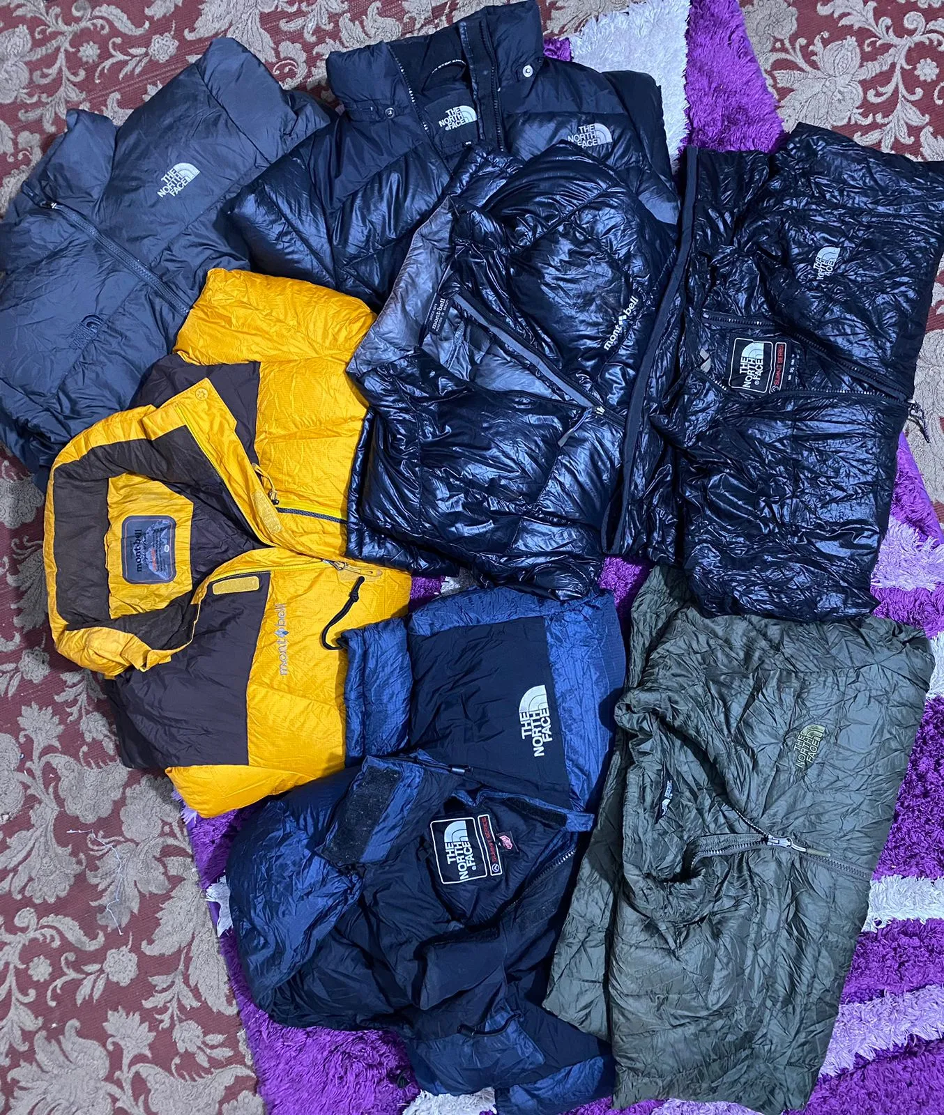 The North Face and MontBell jacket