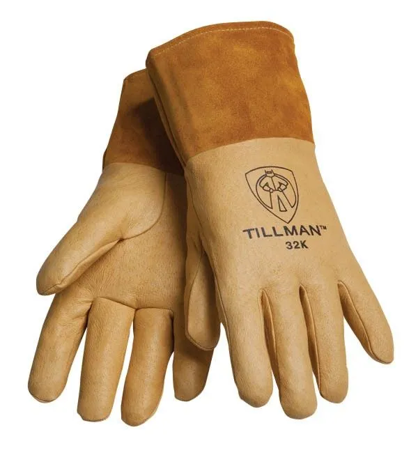 Tillman 32K Heavy Duty Pigskin with Kevlar Lining MIG Welding Gloves (1 Pair)