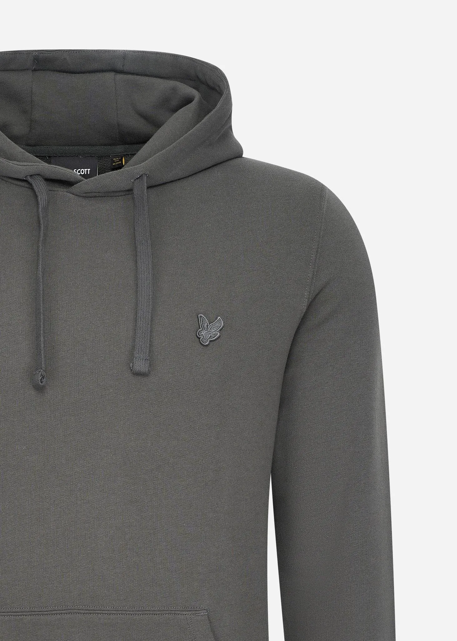 Tonal eagle pullover hoodie - gunmetal