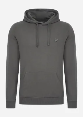 Tonal eagle pullover hoodie - gunmetal