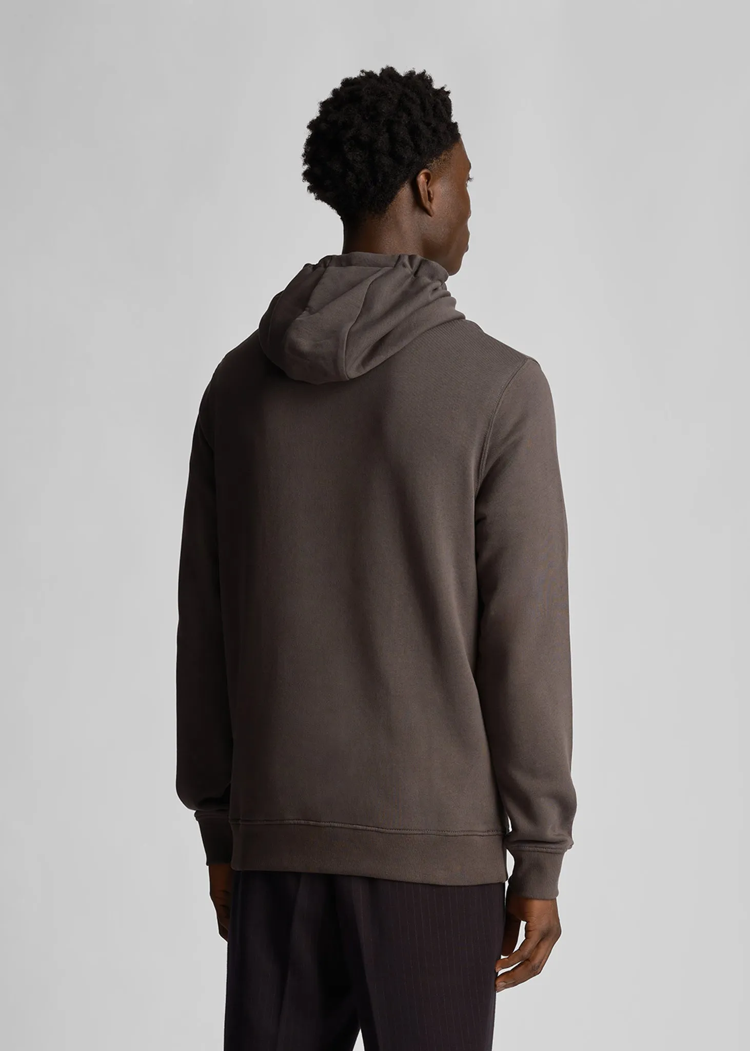 Tonal eagle pullover hoodie - gunmetal