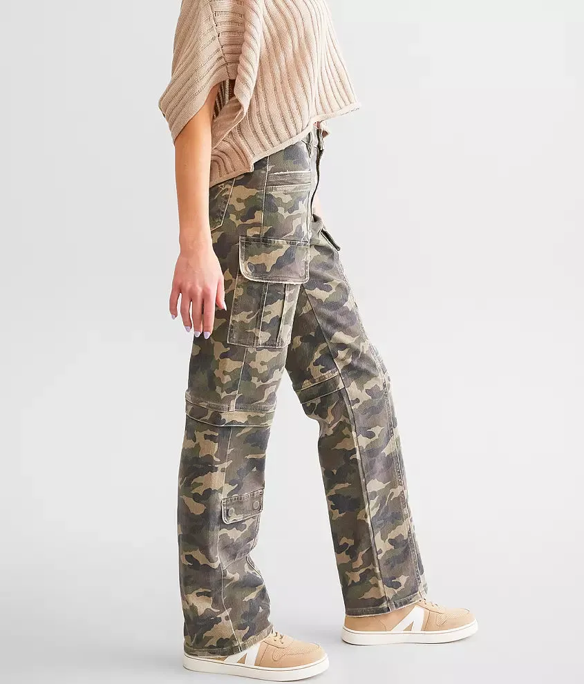 Tracey Camo Cargo Straight Stretch Jean