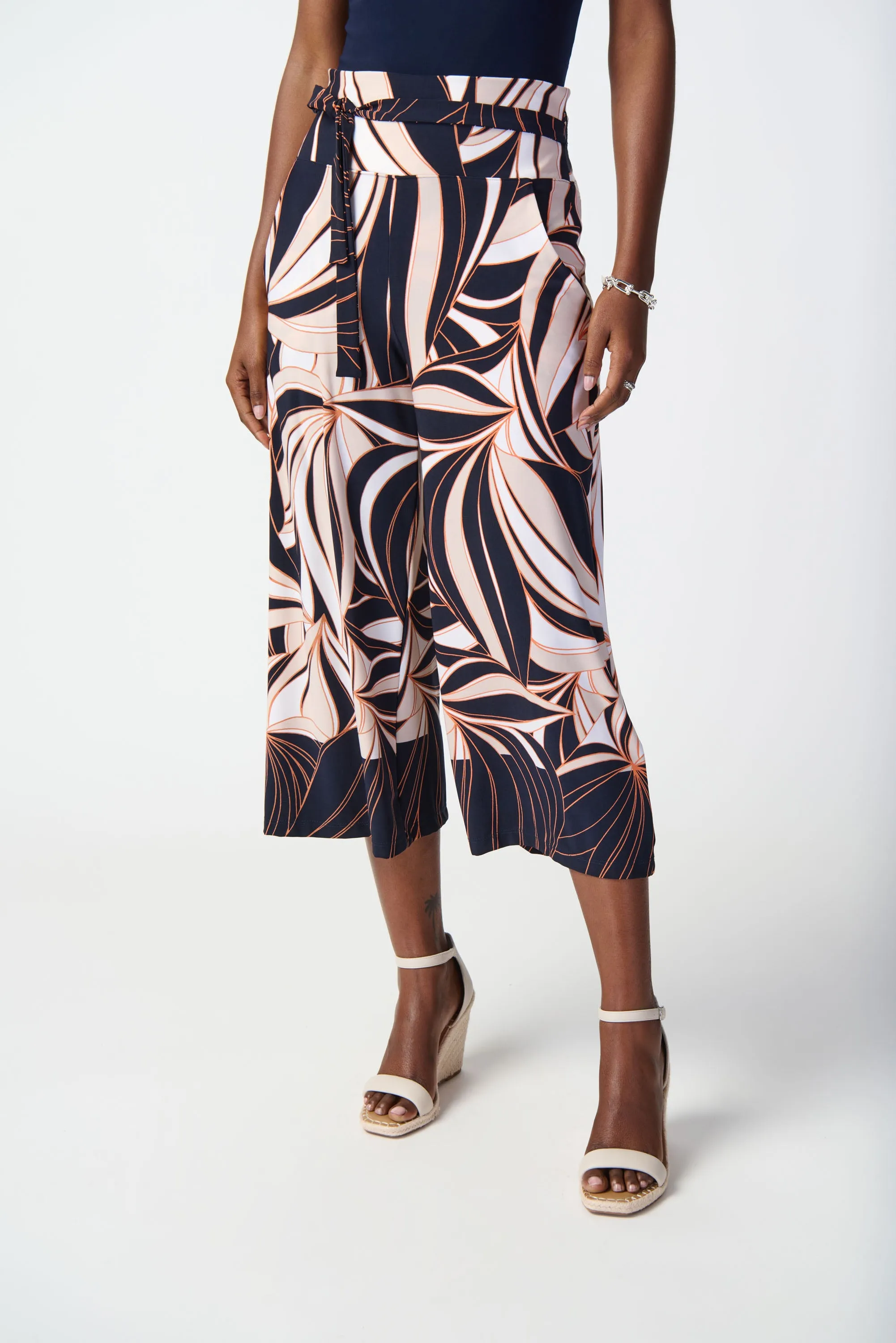 TROPICAL BORDER PRINT CULOTTE