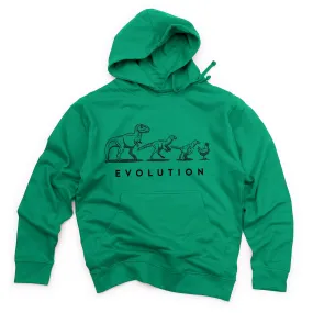 Unisex Evolution of the Dinosaur Midweight Pullover Hoodie