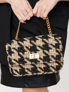 Urban Expressions Boucle Houndstooth Crossbody Bag - Brands We Love