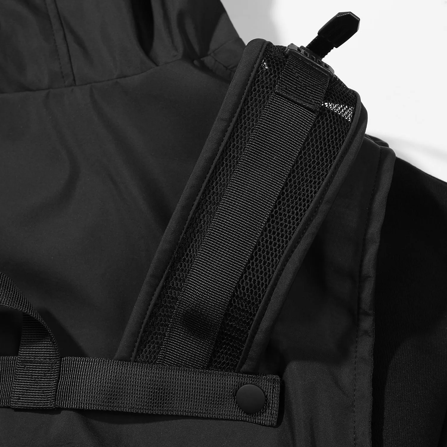 V3 Black Tech Guarded Hoodie with Vest