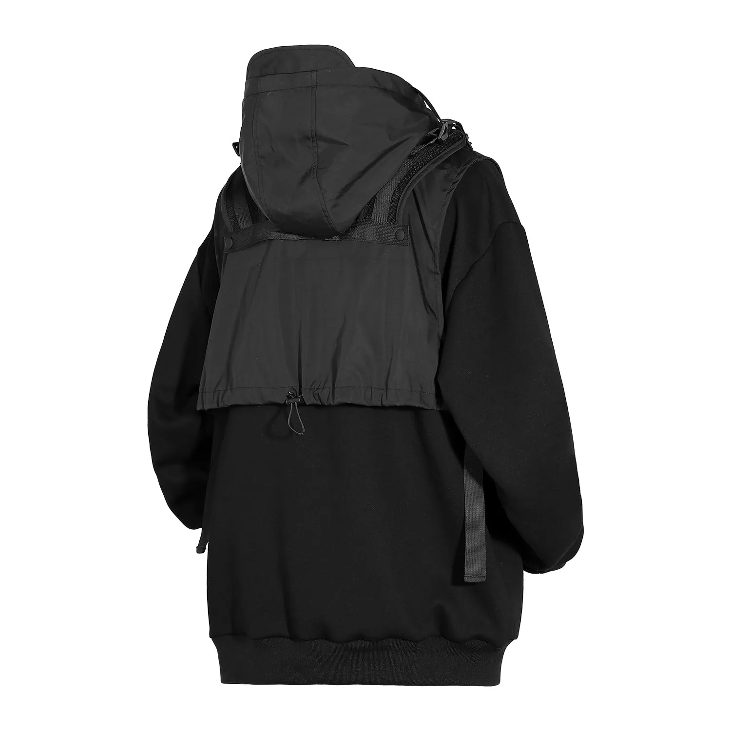 V3 Black Tech Guarded Hoodie with Vest