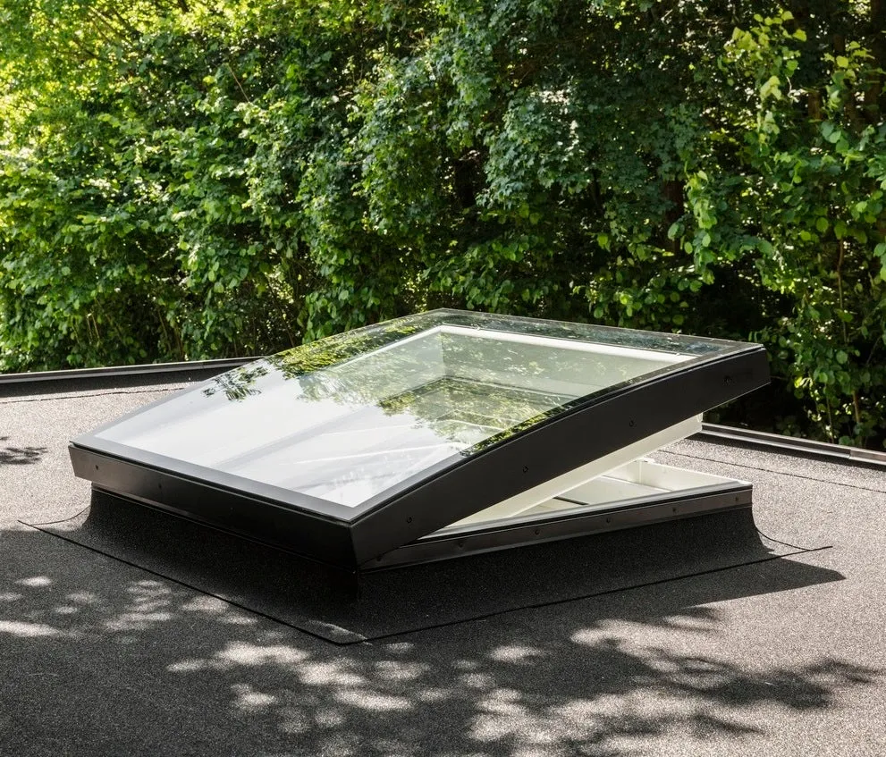 VELUX CVU 150100 1093 INTEGRA® SOLAR Curved Glass Rooflight Package 150 x 100 cm (Including CVU Triple Glazed Base & ISU Curved Glass Top Cover)