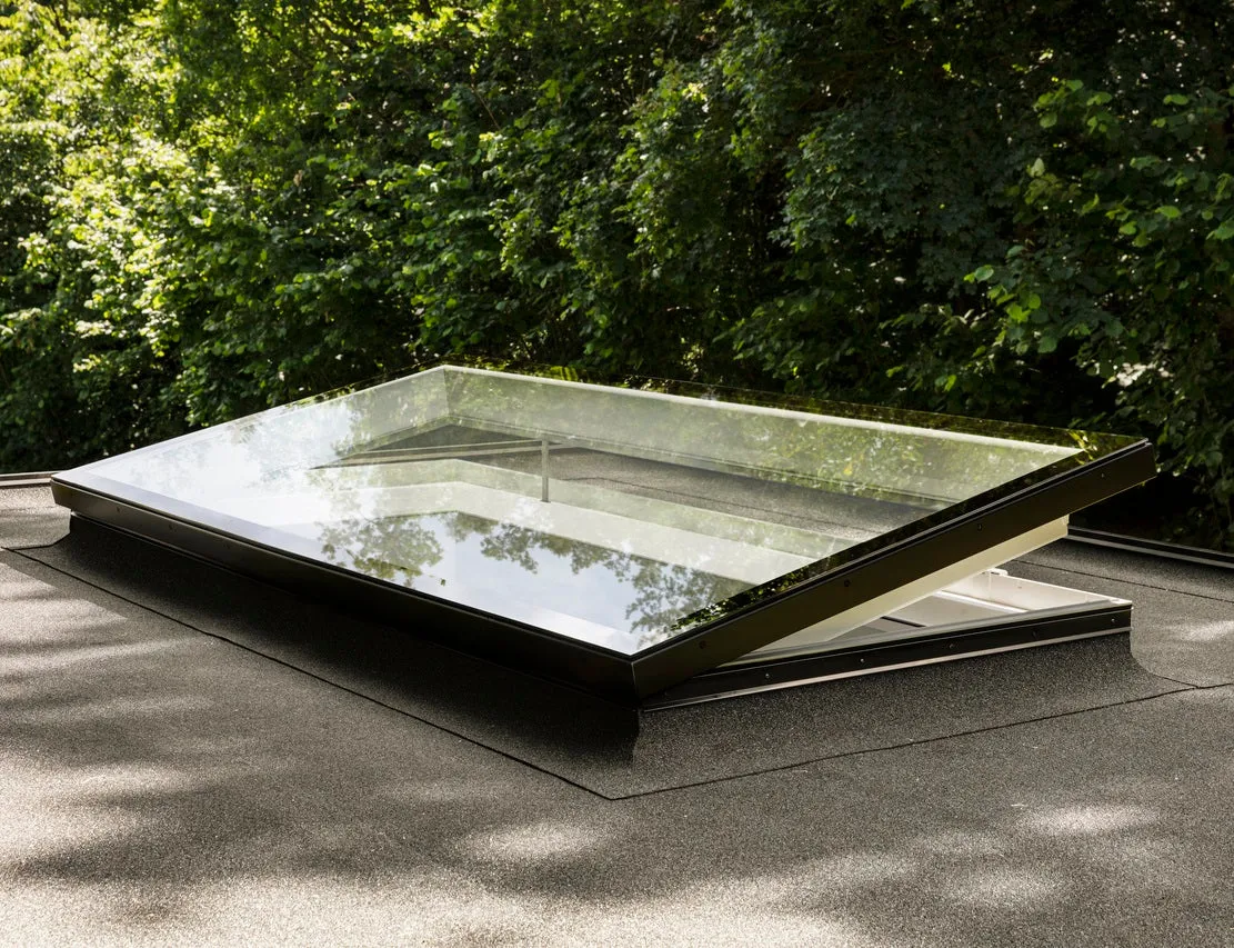 VELUX CVU 150100 1093 INTEGRA® SOLAR Curved Glass Rooflight Package 150 x 100 cm (Including CVU Triple Glazed Base & ISU Curved Glass Top Cover)