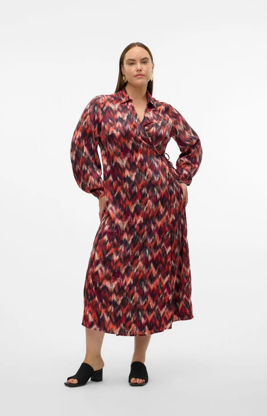 Vero Moda Curve Olympia Wrap Dress