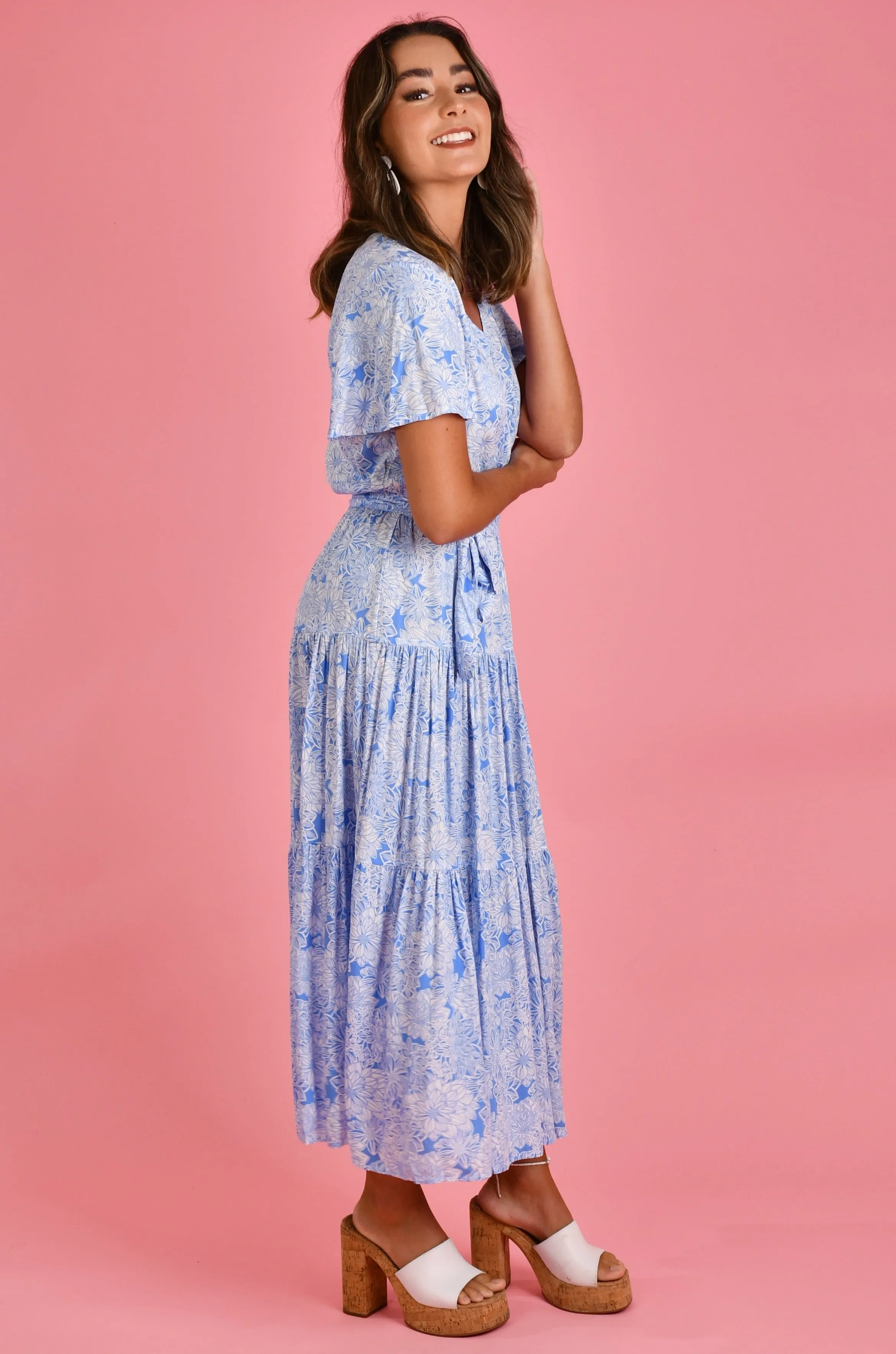 VJHD260 - CABARITA DRESS - BLOSSOM BREEZE SKY