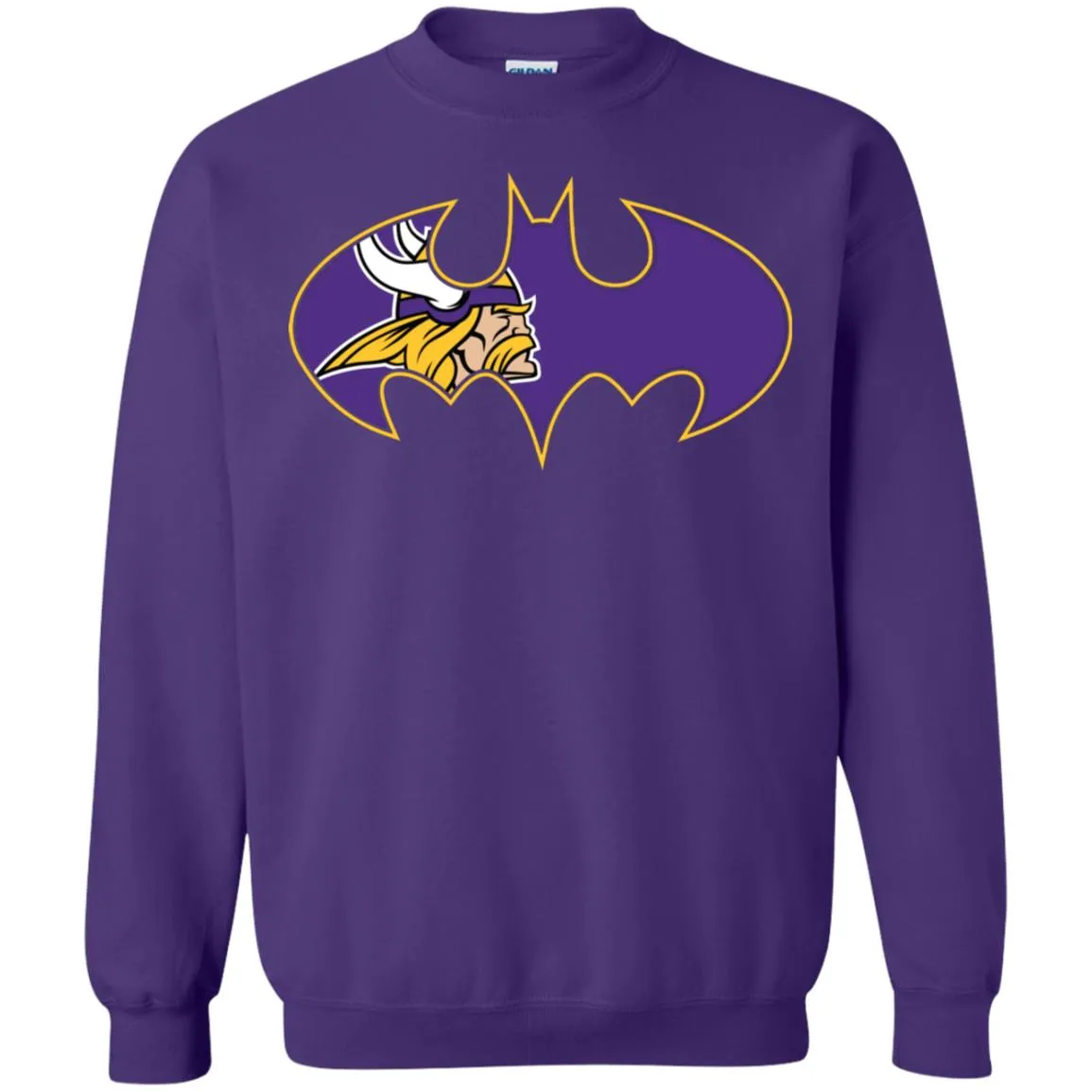 We Are The Minnesota Vikings Batman Nfl Mashup Crewneck Pullover Sweatshirt