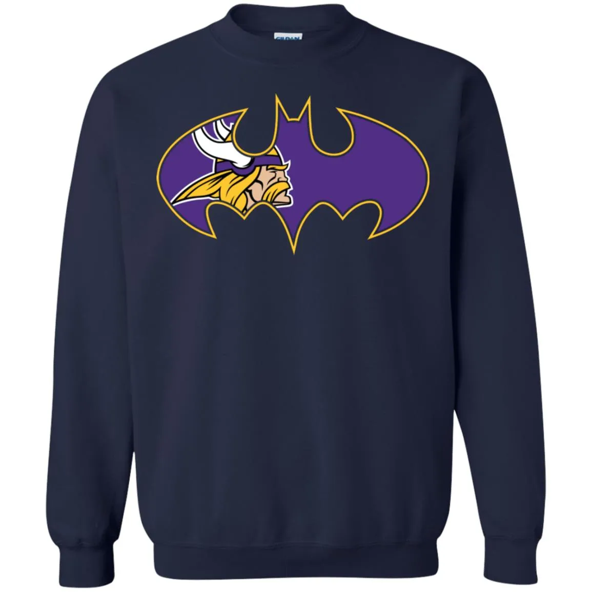 We Are The Minnesota Vikings Batman Nfl Mashup Crewneck Pullover Sweatshirt