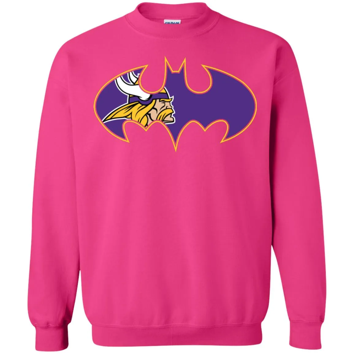 We Are The Minnesota Vikings Batman Nfl Mashup Crewneck Pullover Sweatshirt