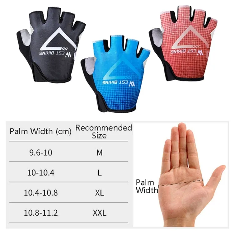 WEST BIKING YP0211215 Riding Gloves Summer Half Finger Breathable Outdoor Cycling Gloves, Size: XXL(Red)