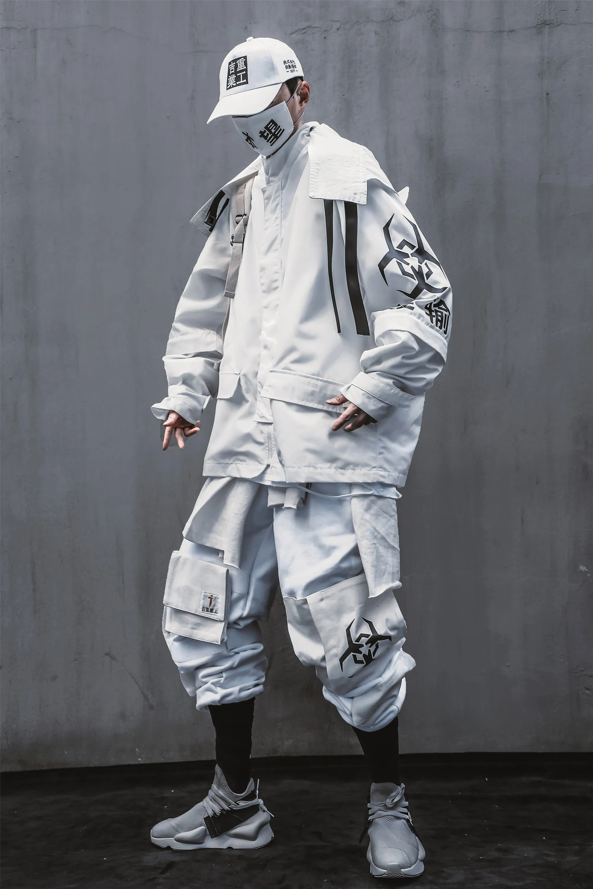 White Atom Bomb Shipment Windbreaker Jacket