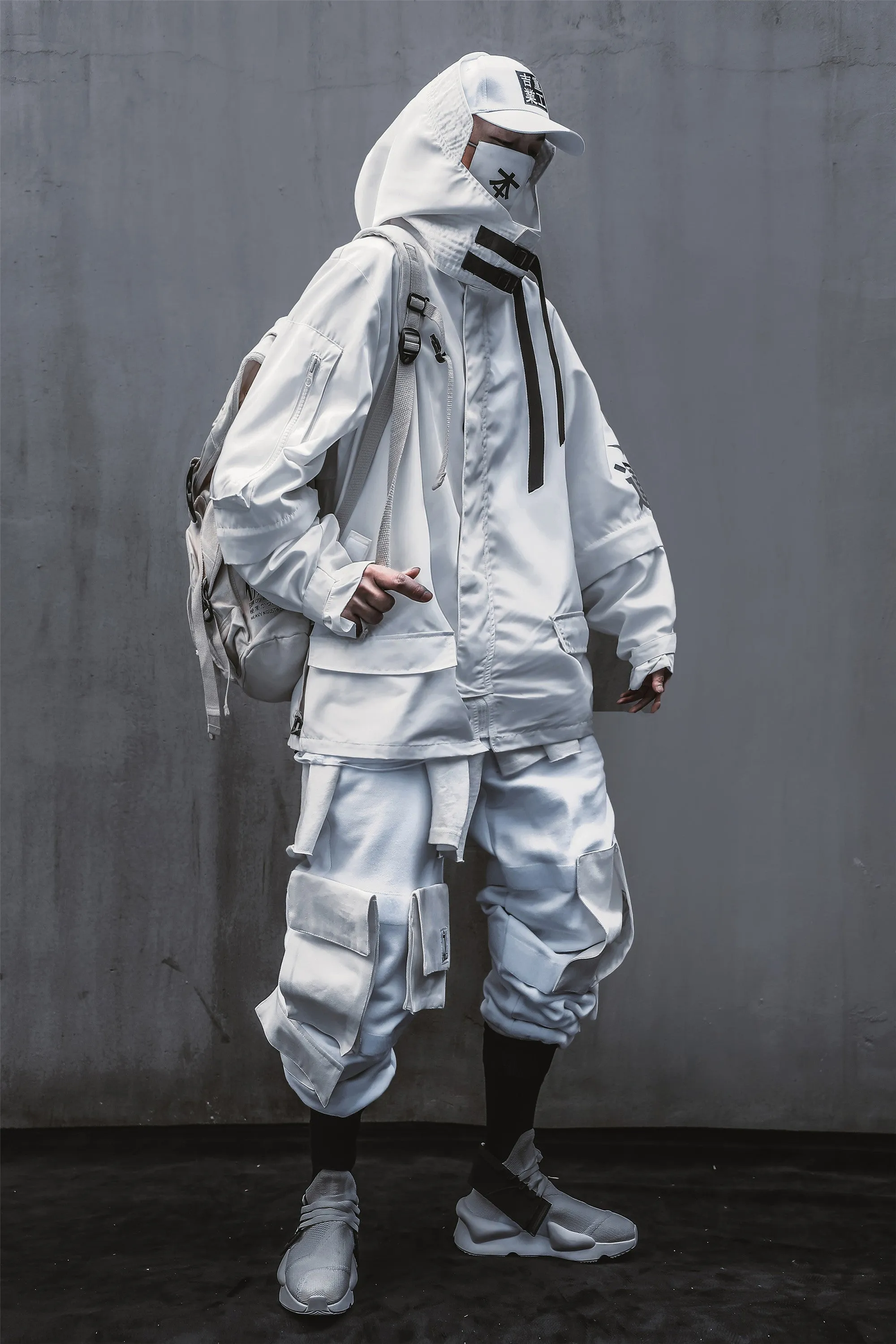 White Atom Bomb Shipment Windbreaker Jacket