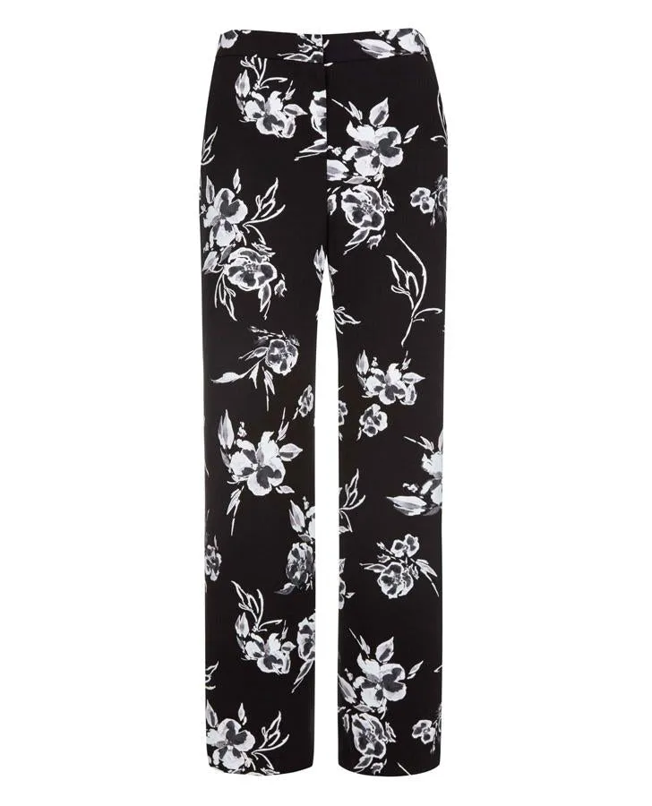 Wide Leg Printed Trousers