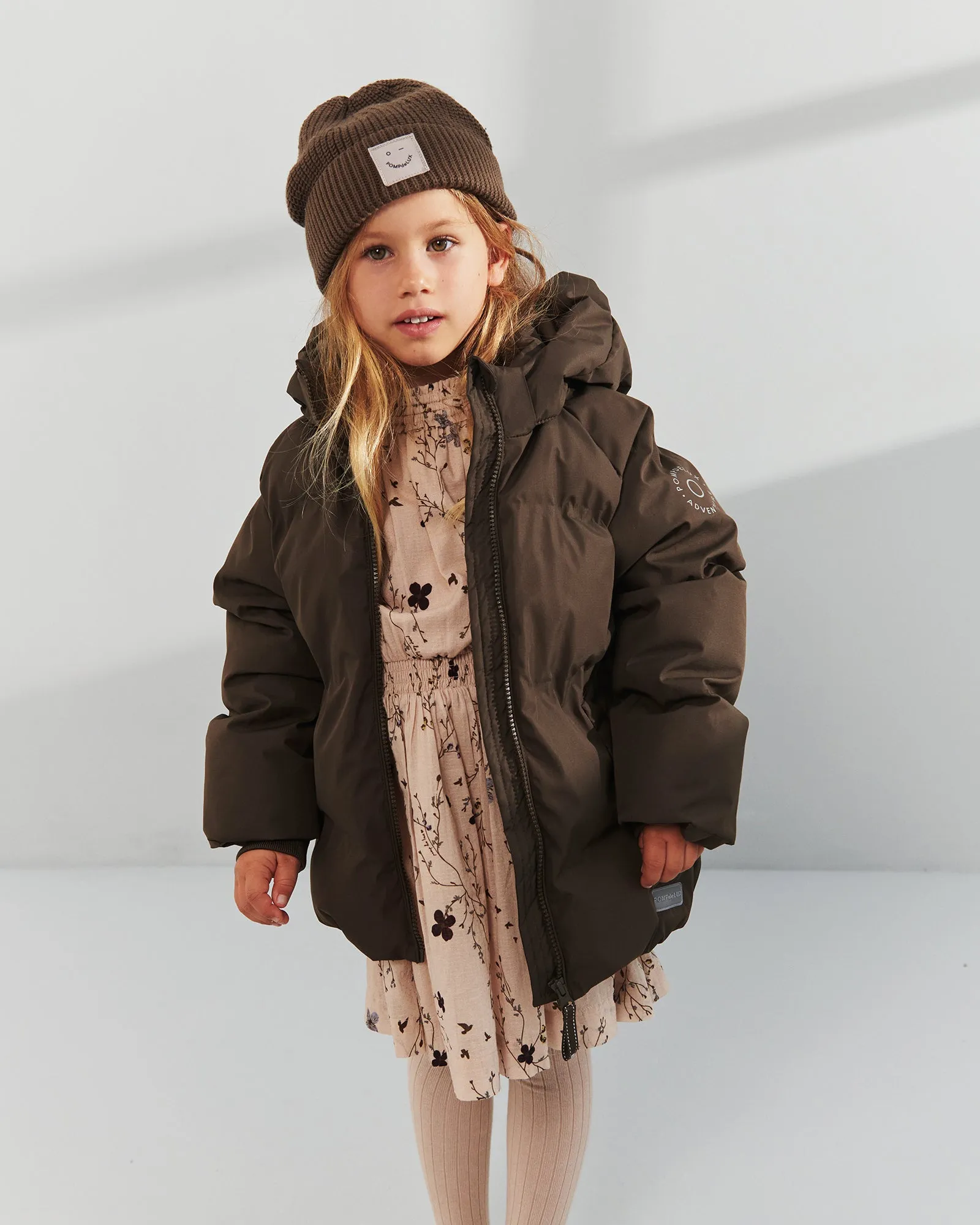 Winter Puffer Jacket - Kids - Dark Earth