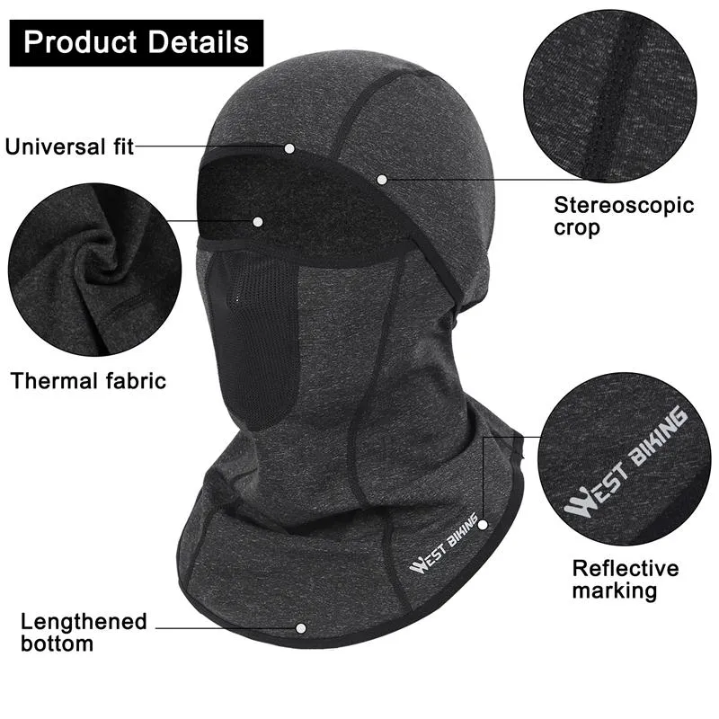 Winter Sport Cycling Cap Bike Full Face Mask Warm Fleece Balaclava Men Women MTB Bicycle Motorcycle Head Cap Hat