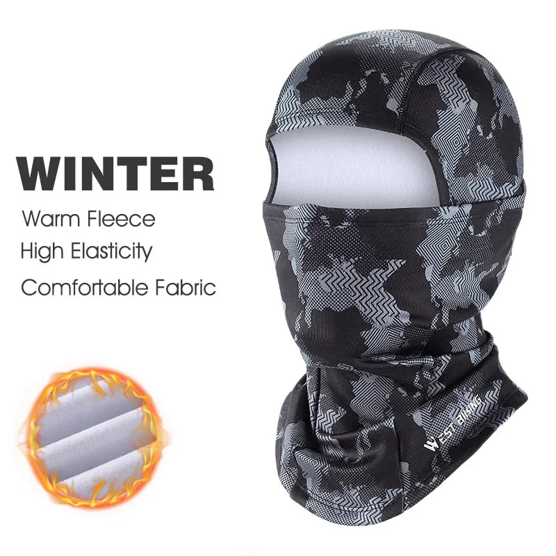 Winter Sport Cycling Cap Bike Full Face Mask Warm Fleece Balaclava Men Women MTB Bicycle Motorcycle Head Cap Hat