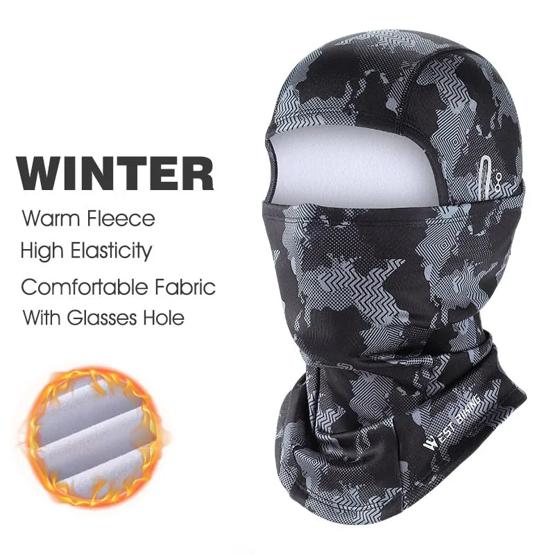 Winter Sport Cycling Cap Bike Full Face Mask Warm Fleece Balaclava Men Women MTB Bicycle Motorcycle Head Cap Hat