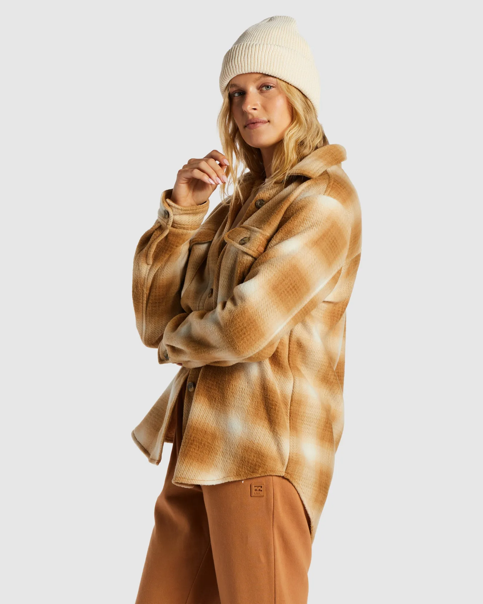 Womens A/Div Forge Fleece Flannel Shacket