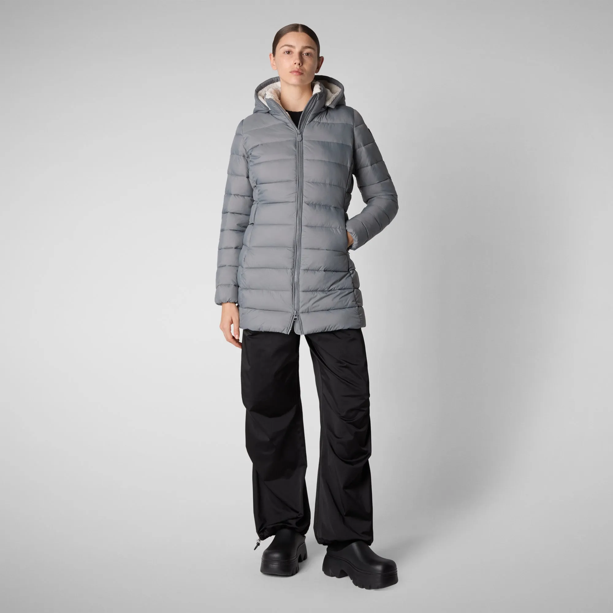 Women's  Animal free Puffer Jacket Joanne in mid grey