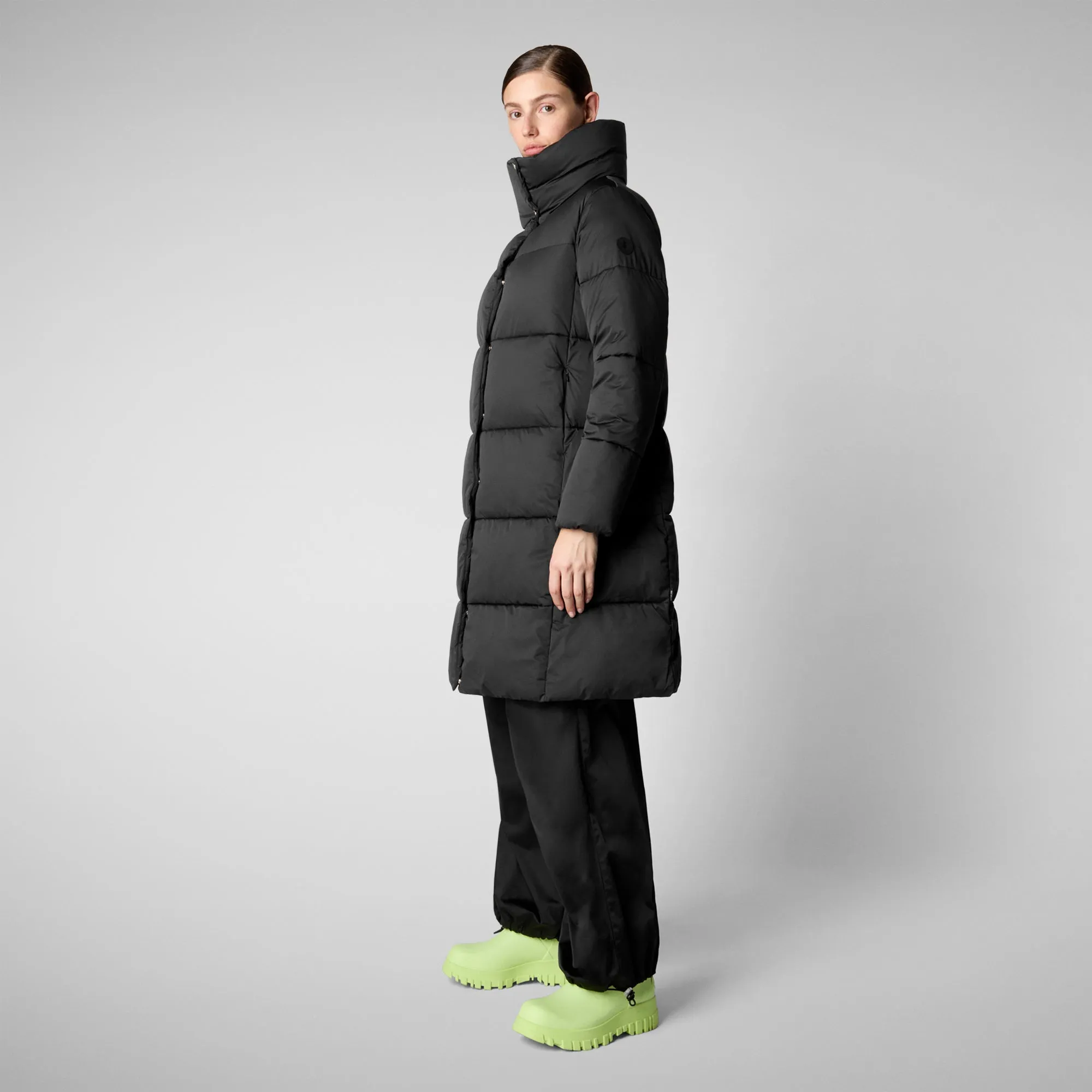 Women's animal free puffer jacket Sibyl in black