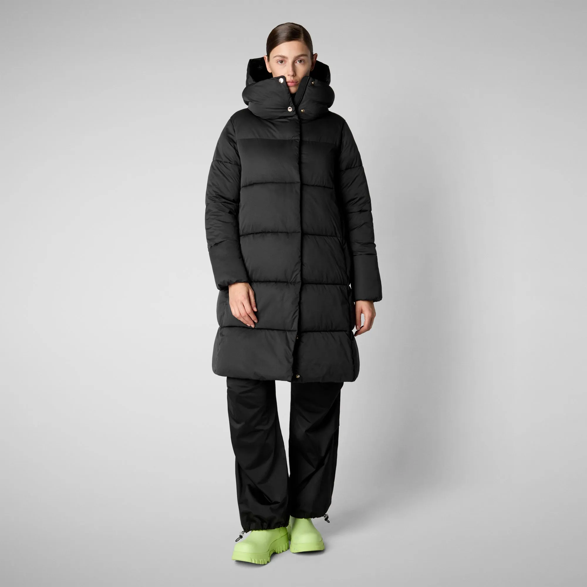 Women's animal free puffer jacket Sibyl in black