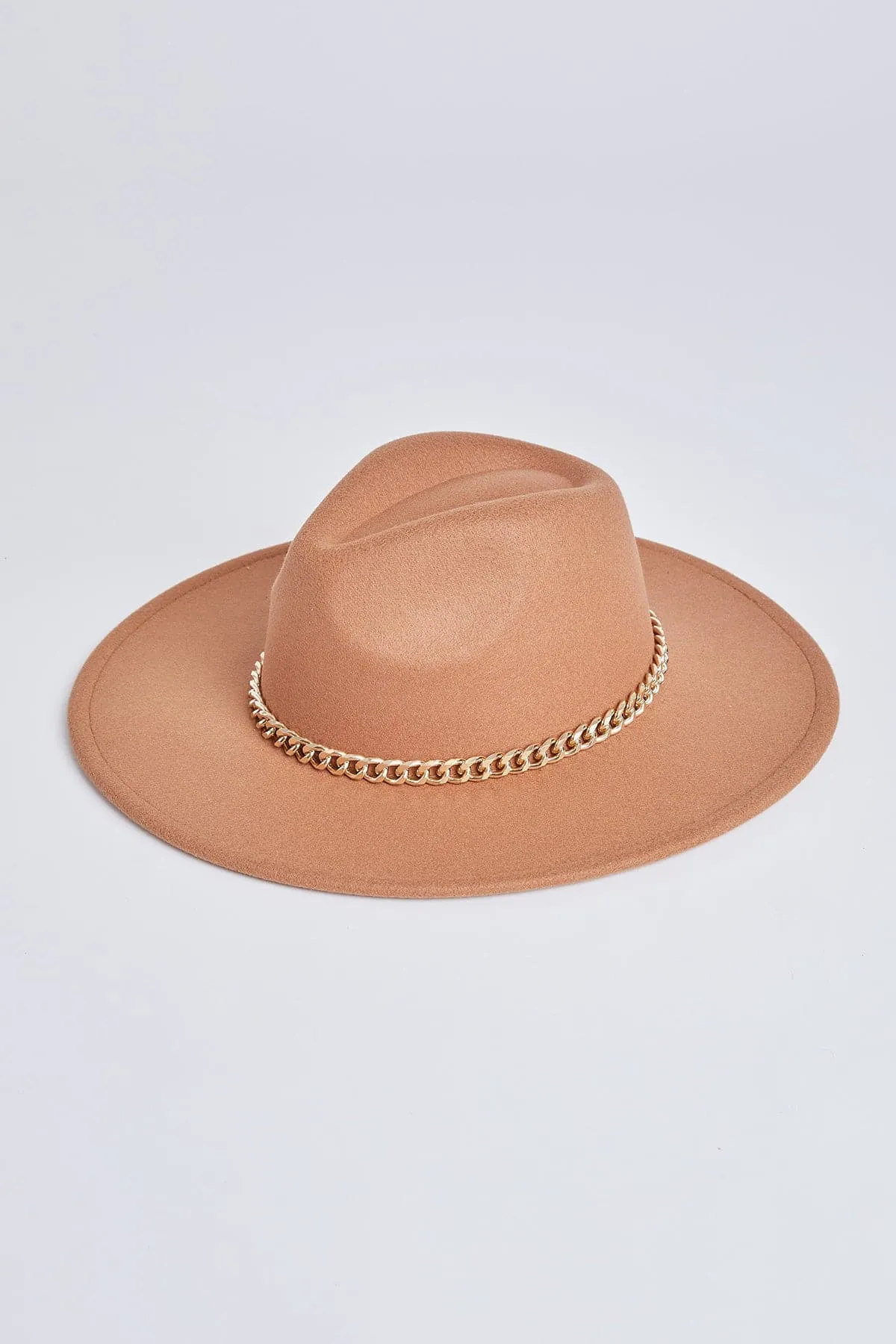 Women's Chain Wide Brim Hat