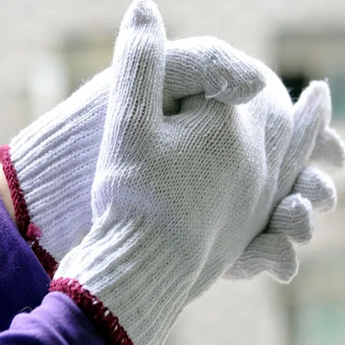 Working Gloves / Cotton Gloves Wear-Resistant(White)