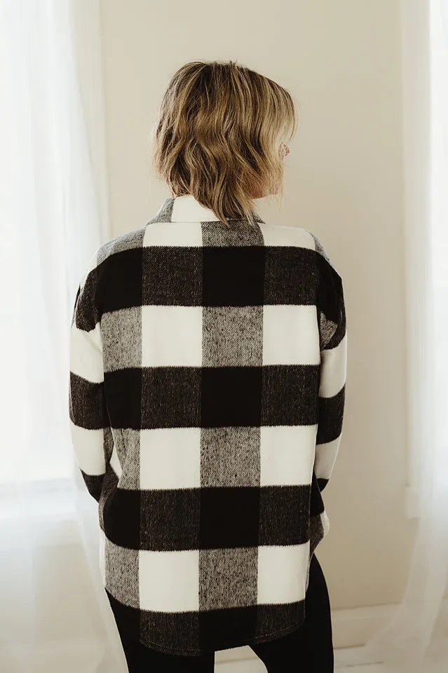 Woven Plaid Jacket