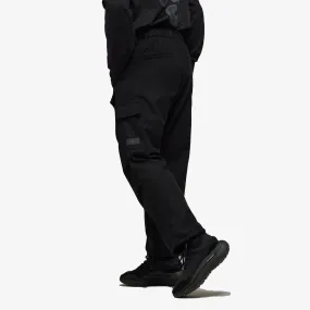 Y-3 | WOOL FLANNEL CARGO PANTS  { BLACK