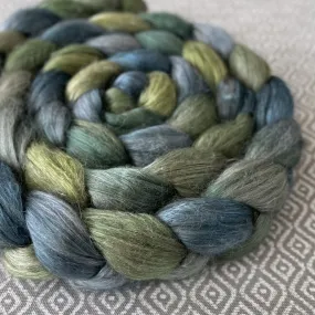 Yak Silk Roving - Emerald