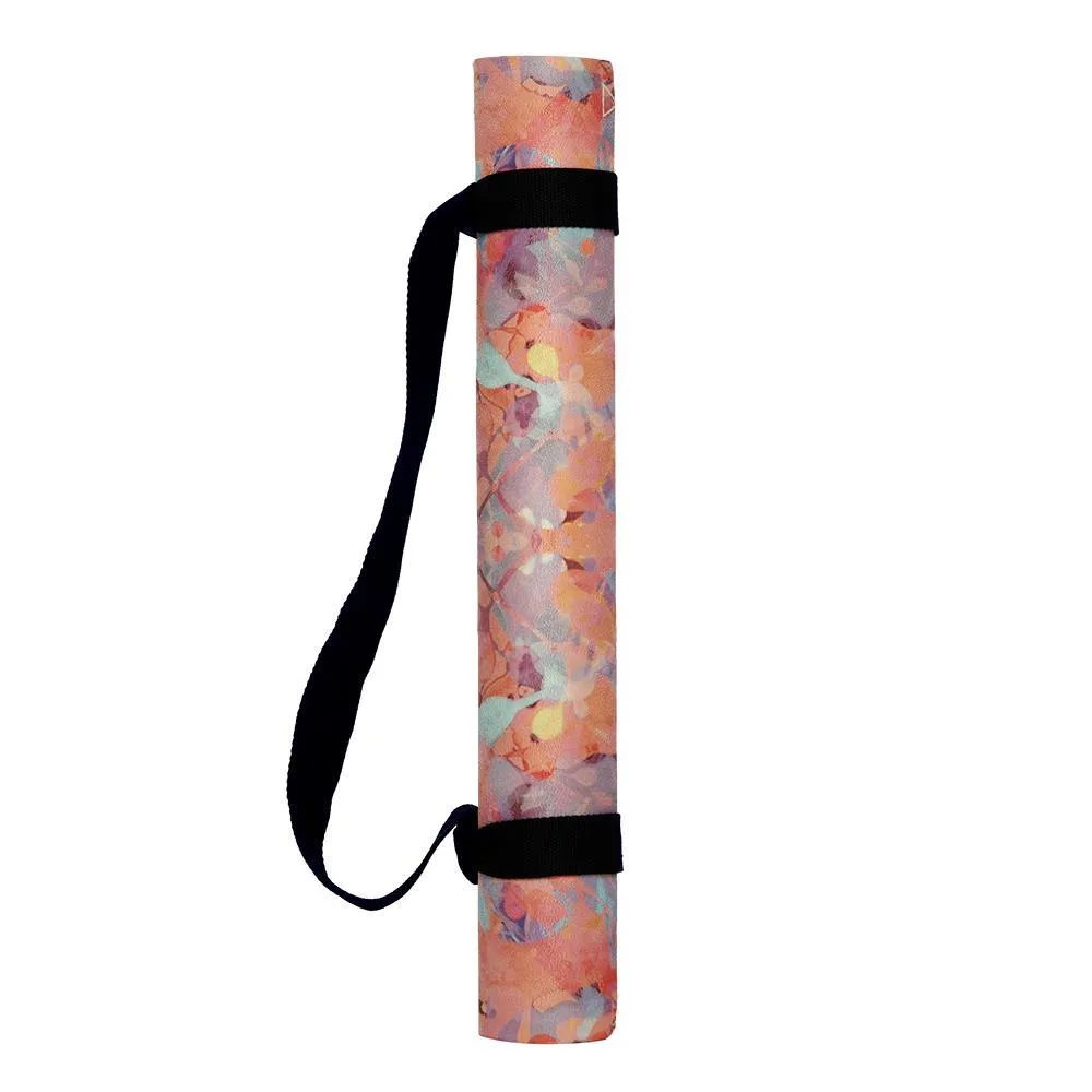 Yoga Design Lab - Combo Yoga Mat - Kaleidoscope - 2-in-1 (Mat   Towel) 178 cm - Best For Hot Practices