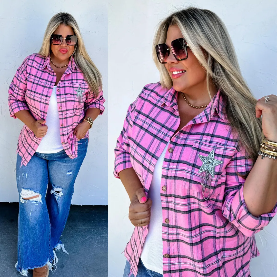 You're A Star Plaid Top Pre-Order